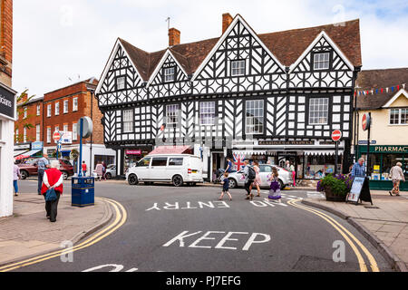 Warwick une ville sur la rivière Avon, dans la région des West Midlands en Angleterre Banque D'Images