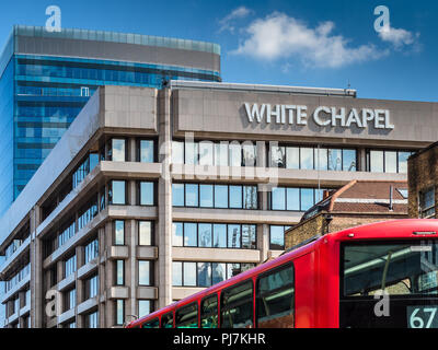 La chapelle blanche Building à Whitechapel est de Londres - un immeuble de bureaux des années 1980 rénové à un design par Fletcher Priest Architects Banque D'Images