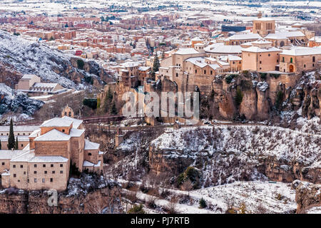 Cuenca nevada. Castilla la Mancha. España. Banque D'Images