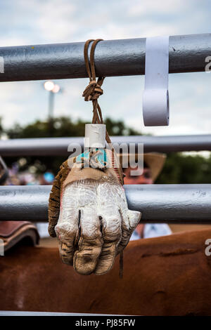 Rodeo dans Wimberley, Texas USA. Week-end de la fête du Travail 2018. Banque D'Images