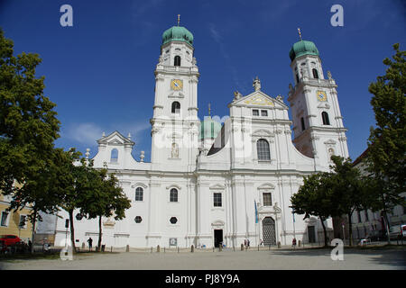 Dom Saint Stéphane, Stephansdom, Domplatz, Passau, Bayern, Deutschland, Europa Banque D'Images