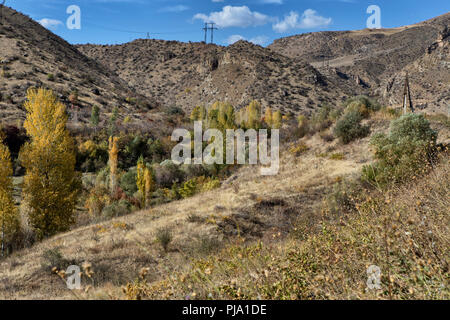 La vallée de Yeghegis, Vayots Dzor province, l'Arménie Banque D'Images