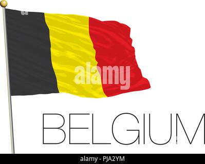 Drapeau Belgique, Royaume-Uni, vector illustration Illustration de Vecteur