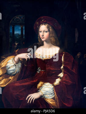 Portrait de Doña Isabel de Requesens par Raphaël (Raffaello Sanzio da Urbino, 1483-1520), huile sur canvas, c.1518 Banque D'Images