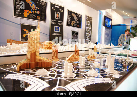 Cannes, France - 10 mars 2009 : MAPIC / MIPIM Salon international de l'immobilier et de l'exposition, Palais des Festivals, de la vente au détail, un événement de Reed MIDEM, Immobilien, Immobilier, Economie, finances, fin d'utilisation dans le monde entier | Banque D'Images