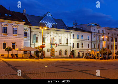 Banska Bystrica, Slovaquie - 19 juillet 2018 : Place Principale à Banska Bystrica, Slovaquie centrale. Banque D'Images