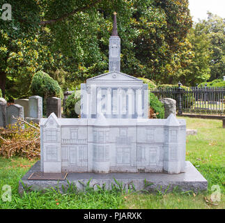 Millard James Glave père de l'architecture de graves à Hollywood Cemetery à Richmond en Virginie. Banque D'Images