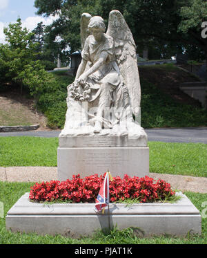 Le président Jefferson Davis tombe dans Hollywood Cemetery Richmond en Virginie. Banque D'Images