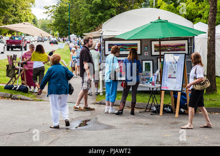 Et Foire d'artisanat à Stockbridge Banque D'Images