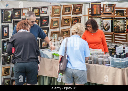 Et Foire d'artisanat à Stockbridge Banque D'Images