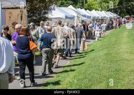 Et Foire d'artisanat à Stockbridge Banque D'Images