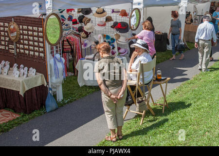 Et Foire d'artisanat à Stockbridge Banque D'Images