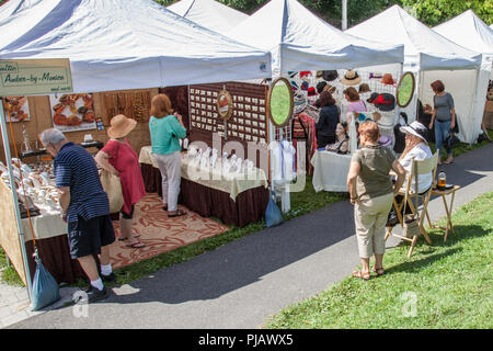 Et Foire d'artisanat à Stockbridge Banque D'Images