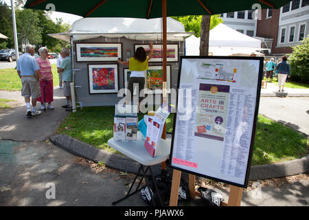 Et Foire d'artisanat à Stockbridge Banque D'Images