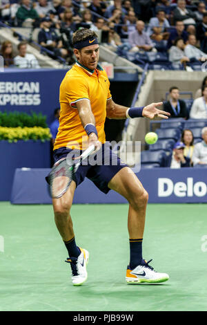 Juan Martin del Potro (ARG) de la compétition à l'US Open de Tennis 2018. Banque D'Images