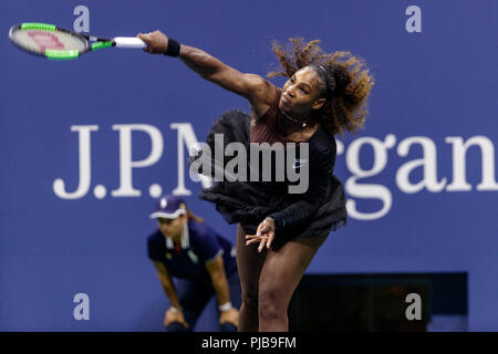 Serena Williams (USA) de la compétition à l'US Open de Tennis 2018. Banque D'Images