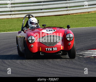 Nick Matthews, Austin Healey 100/4, Equipe GTS, Aston Martin Owners Club Course, Snetterton, Norfolk, Angleterre, samedi 1er septembre 2018. Autosport, Banque D'Images