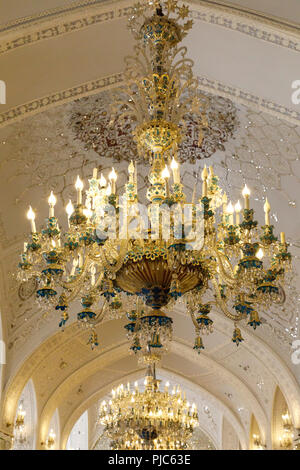 L'Iran. Téhéran. Palais du Golestan, UNESCO World Heritage Site, groupe de bâtiments royaux, une fois à l'intérieur des murs de boue de chaume de Téhéran "arg" (citade Banque D'Images