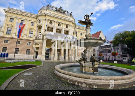 Théâtre national slovaque, Bratislava Banque D'Images