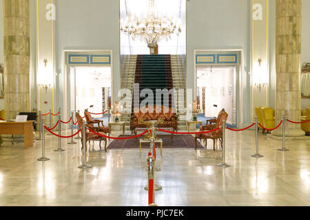 République islamique d'Iran. Téhéran. Le complexe Sadabad, Mellat maintenant Musée. Une fois l'été retreat de dynastie Pahlavi et Shah Mohammed Reza Pahlavi. Banque D'Images