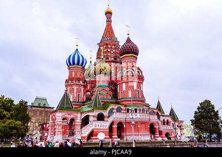 La Cathédrale de Saint Basil - la Place Rouge, Moscou, Russie Banque D'Images