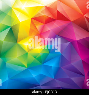 Abstract background couleurs gems polygonales. Banque D'Images