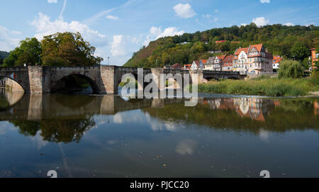 Pittoresque petite ville de Hannoversch Münden en Allemagne Banque D'Images