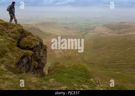 Le MCG à LLwch du sommet du du maïs dans les Brecon Beacons, Powys, Wales, UK Banque D'Images