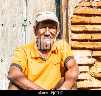 Une vue typique de Trinidad à Cuba Banque D'Images