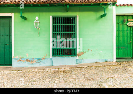 Une vue typique de Trinidad à Cuba Banque D'Images