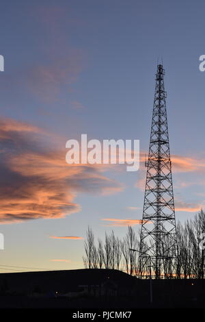 Lever du soleil à faible saison d'hiver en Amérique du Sud Banque D'Images