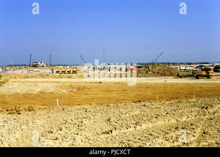 L'aéroport de Stansted En construction Banque D'Images