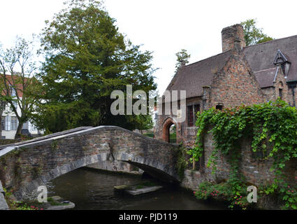 Pont Saint Bonifacius à Bruges, Belgique Banque D'Images