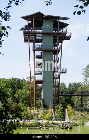 Watchtower, Parc des Oiseaux, Villars les Dombes, France Banque D'Images