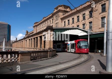 La gare centrale Tram avenue eddy haymarket sydney New South Wales australie Banque D'Images