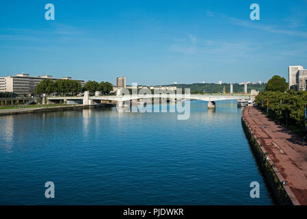 Jeanne d'Arc pont sur Seine à Rouen Banque D'Images