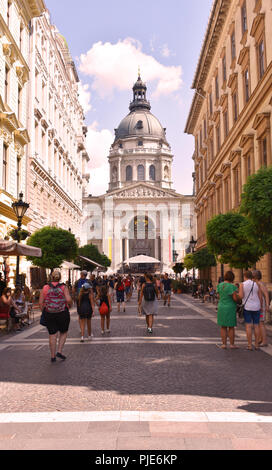 St Stephen's Basilica, Budapest, Hongrie, Europe. Août 2018 Banque D'Images