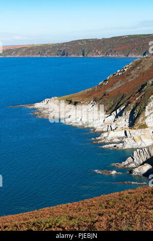 Dans le sud-est de Whitsand Bay Cornwall, England, UK Banque D'Images