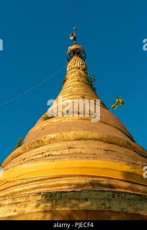 Pagode Shwetaung, Mrauk U, la Birmanie Banque D'Images