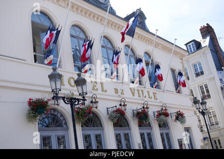 Hôtel de Ville, Honfleur, France Banque D'Images