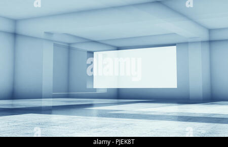 Abstract blue fond numérique high-tech avec shining a recoupé des structures polygonales, rendu 3d illustration avec effet double exposition Banque D'Images