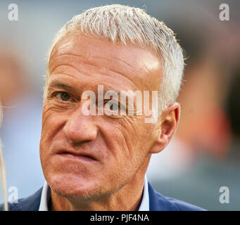 Munich, Allemagne. 6 Septembre, 2018. Allemagne - France, Soccer, Munich, le 06 septembre 2018 Didier Deschamps, FRA headcoach, demi-taille, portrait, ALLEMAGNE - FRANCE 0-0 Important : DFB règlement interdit toute utilisation des photographies comme des séquences d'images et/ou quasi-vidéo. Nations de Football League, de la saison 2018/2019, le 06 septembre 2018 Munich, Allemagne. Crédit : Peter Schatz/Alamy Live News Banque D'Images