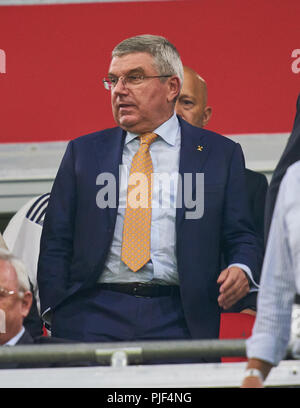 Munich, Allemagne. 6 Septembre, 2018. Allemagne - France, Soccer, Munich, le 06 septembre 2018, Dr. Thomas Bach PRÉSIDENT DU CIO ALLEMAGNE - FRANCE 0-0 Important : DFB règlement interdit toute utilisation des photographies comme des séquences d'images et/ou quasi-vidéo. Nations de Football League, de la saison 2018/2019, le 06 septembre 2018 Munich, Allemagne. Crédit : Peter Schatz/Alamy Live News Banque D'Images