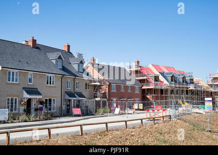 La construction de nouveaux logements à Bicester, Oxfordshire, Angleterre Banque D'Images