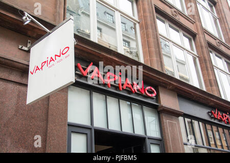 Restaurant Italien, Vapiano Wardour Street, Soho, London, W1, Banque D'Images