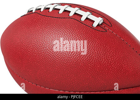 American football, sport de balle en cuir, voir de très près. Le rendu 3D Banque D'Images