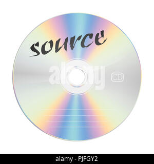 L'image d'une source de sécurité compact disc Banque D'Images