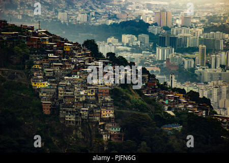 Les favelas de Rio de Janeiro Banque D'Images