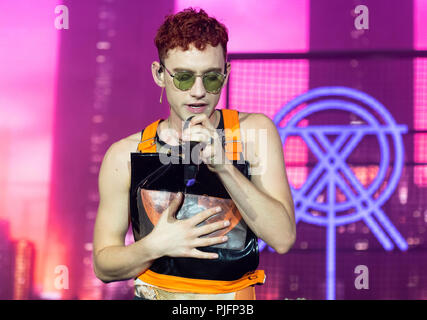 Ans et ans singer Olly Alexander à l'Fusion Festival 2018 Banque D'Images