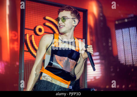 Ans et ans singer Olly Alexander à l'Fusion Festival 2018 Banque D'Images